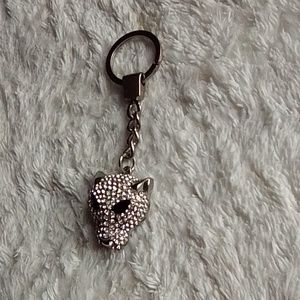 Essie  Crystal panther head keychain crystal GLAM